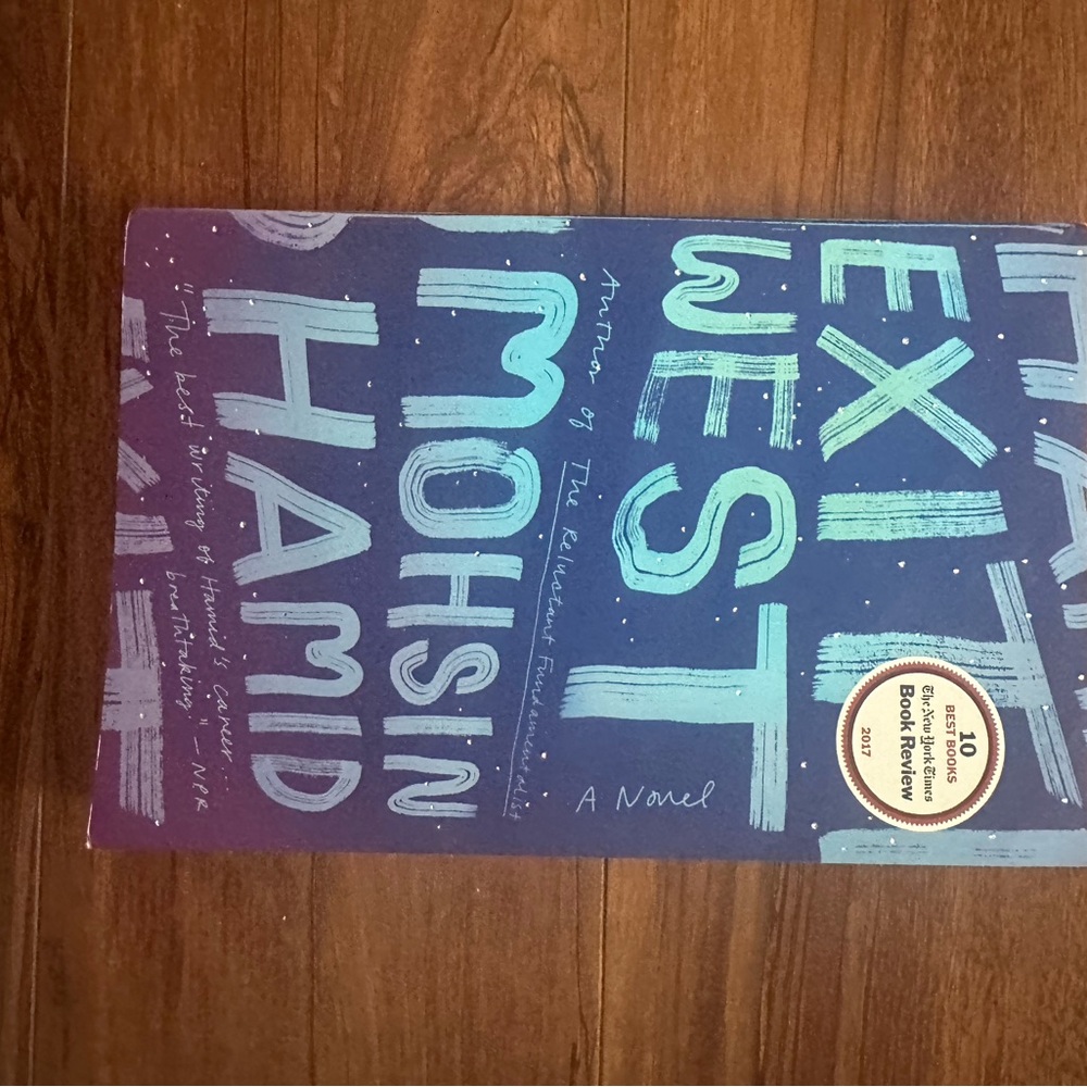 Blue and White 'Exit West' Novel
